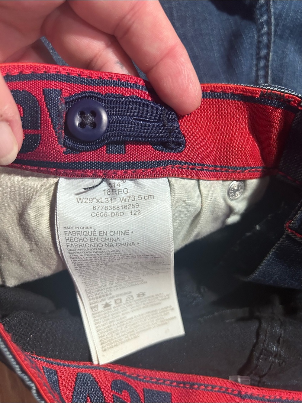 Levi’s 514 Boys 18 Regular W29 L31 Straight Leg Stretch Jeans Dark Wash - Picture 5 of 7